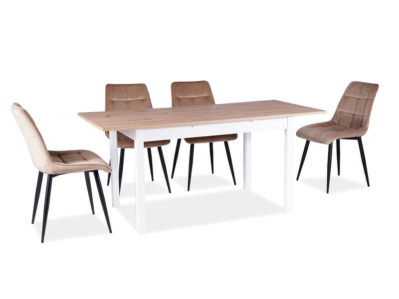 Стол Horacy 100/140x60 Дуб артизан/Белый мат (7335778)