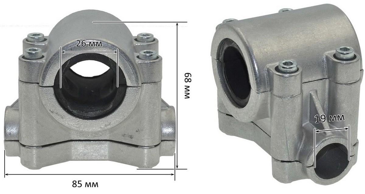 Крепление ручек руля триммера Oleo-Mac Sparta 25 к штанге D26-28 Winzor (кос405) - фото 5 Крепление ручек руля триммера Oleo-Mac Sparta 25 к штанге D26-28 Winzor (кос405) - фото 5