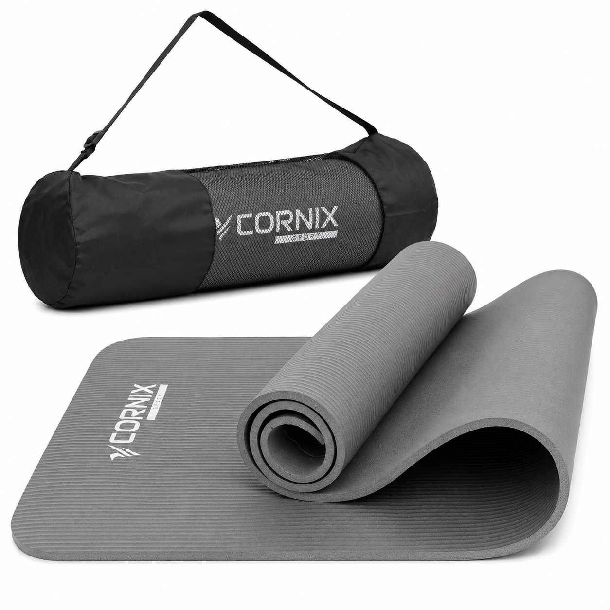 Коврик спортивный Cornix NBR XR-0012 183x61x1 см Grey (25801845) Коврик спортивный Cornix NBR XR-0012 183x61x1 см Grey (25801845)