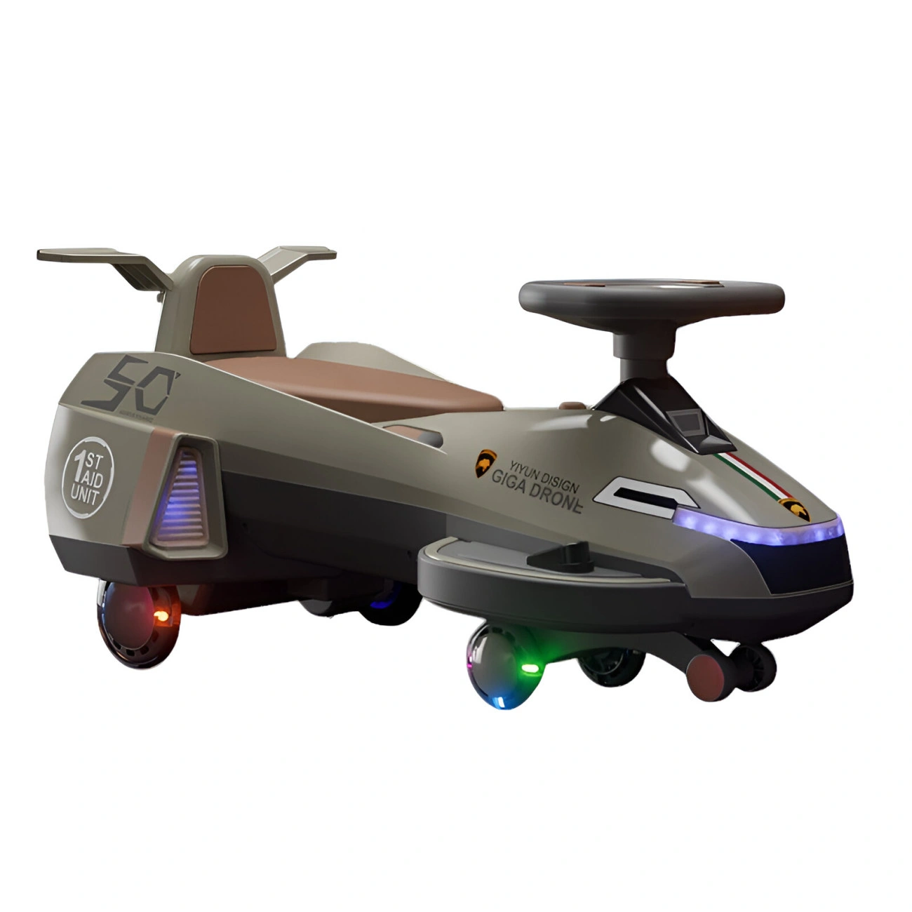 Электромобиль детский-дрон Yiyun Giga Drone с подсветкой и музыкой Электромобиль детский-дрон Yiyun Giga Drone с подсветкой и музыкой
