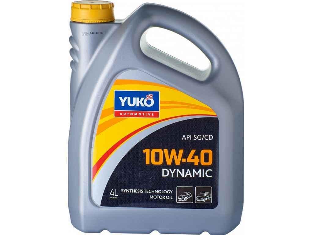 Масло моторне напівсинтетичне YUKO 10W-40 DYNAMIC API SG/CD 4 л (659475)