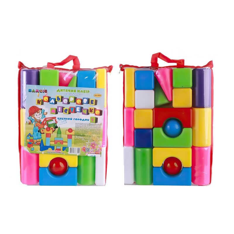 Набор детский Bamsic 5604 Цветной городок-1 21 деталей (75213)