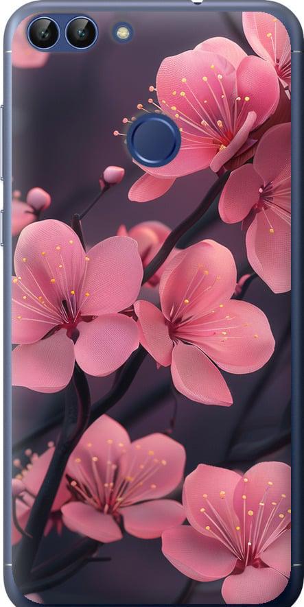 Чехол на Huawei P Smart Пурпурная сакура (6075t-1346-42517)