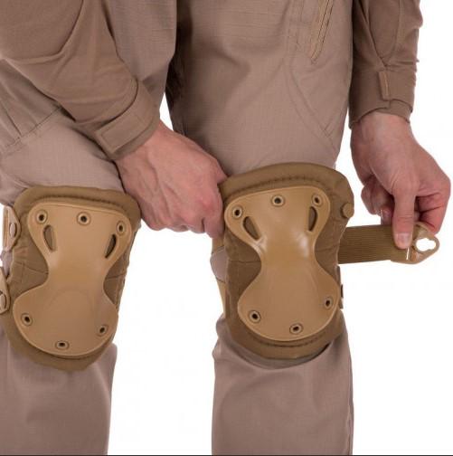 Наколінники та налокітники захисні анатомічної форми Койот - фото 3