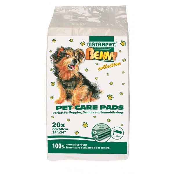 Пелюшки для собак одноразові TatraPet BENNY 20 шт. 60x60 см (1745884071)
