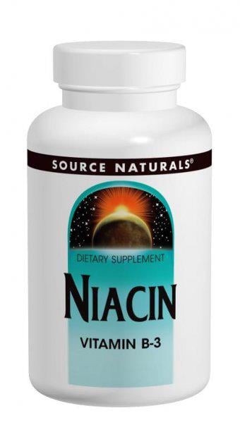 Ніацін Source Naturals Niacin 100 мг 250 Tabs