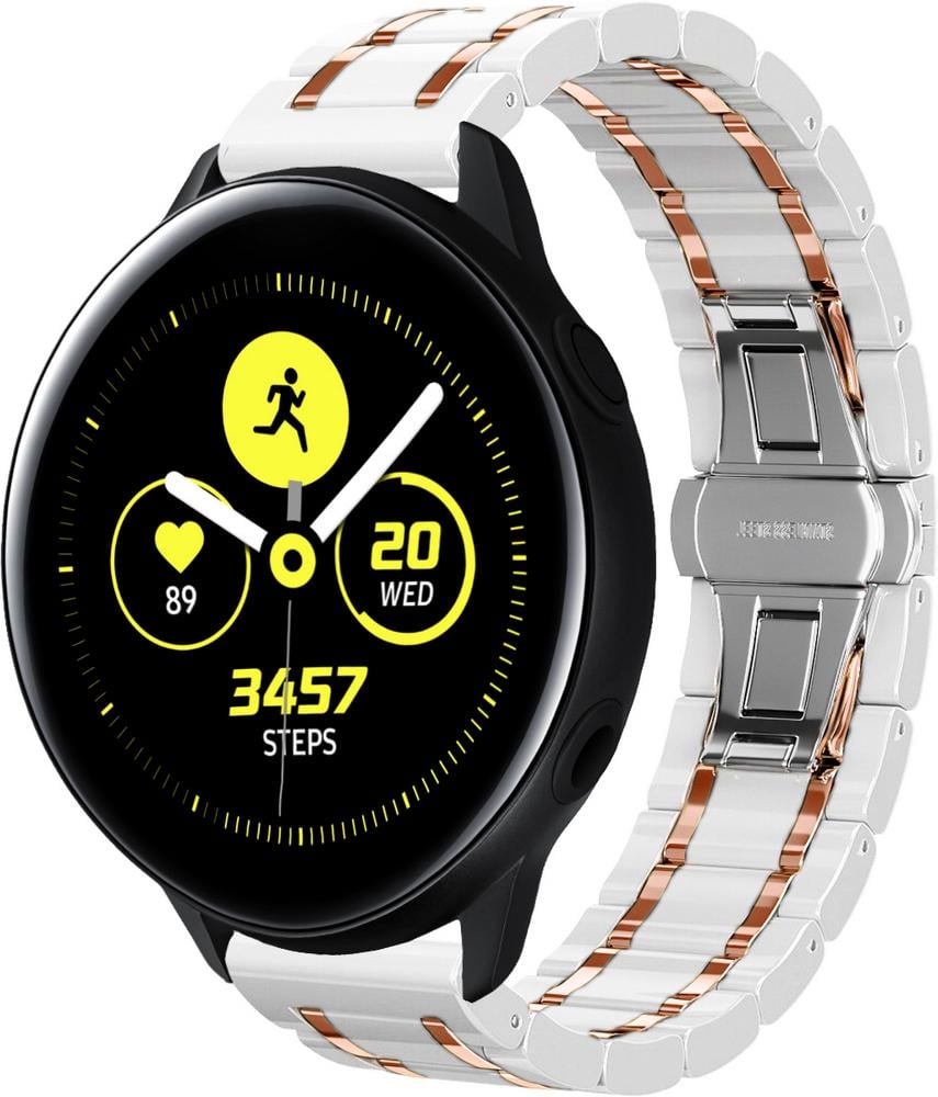 Ремешок керамический Ceramo для Galaxy Watch Active Pink/White (28729-52)