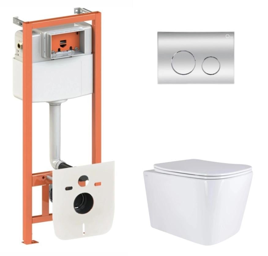 Комплект для ванной комнаты Qtap Nest 4в1 подвесной унитаз Tern Ultra Quiet 525x345x360 мм и установка QT17332303AW47508 (66374) Комплект для ванной комнаты Qtap Nest 4в1 подвесной унитаз Tern Ultra Quiet 525x345x360 мм и установка QT17332303AW47508 (66374)