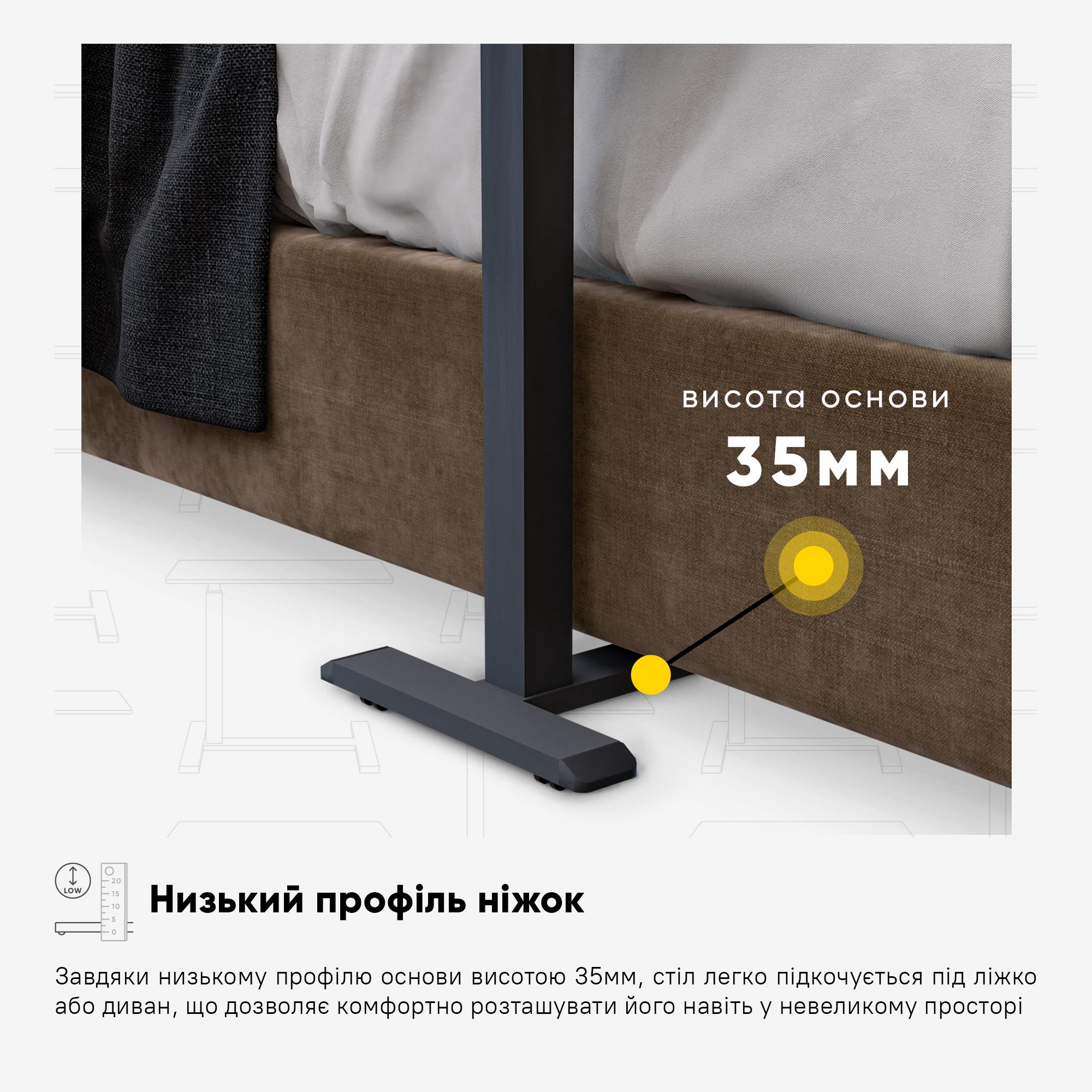 Комп'ютерний стіл приставний Hommex Mobidesk Duo USB із регулюванням висоти Black - фото 12
