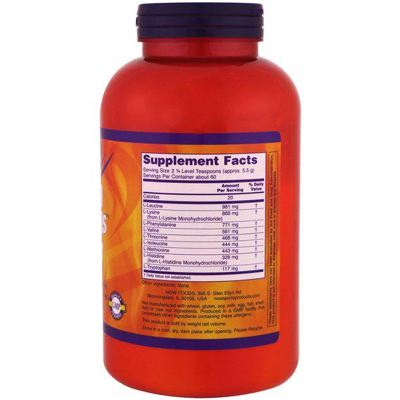 Амінокомплекс NOW Foods Amino-9 Essentials Powder 330 г 59 порцій - фото 2