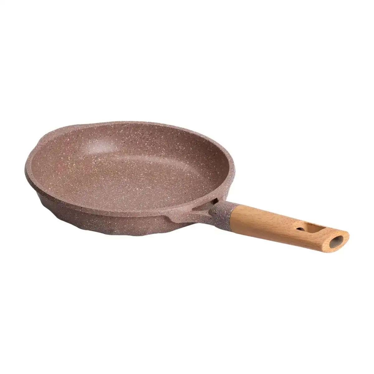 Сковорода алюмінієва MGC мармурове антипригарне покриття 1,4 л Ø 22 см з товстим дном Кавовий - фото 3 Сковорода алюмінієва MGC мармурове антипригарне покриття 1,4 л Ø 22 см з товстим дном Кавовий - фото 3