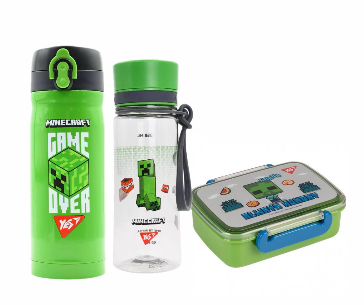 Набір подарунковий YES Minecraft для школи термос/пляшка/ланч-бокс (708329К)