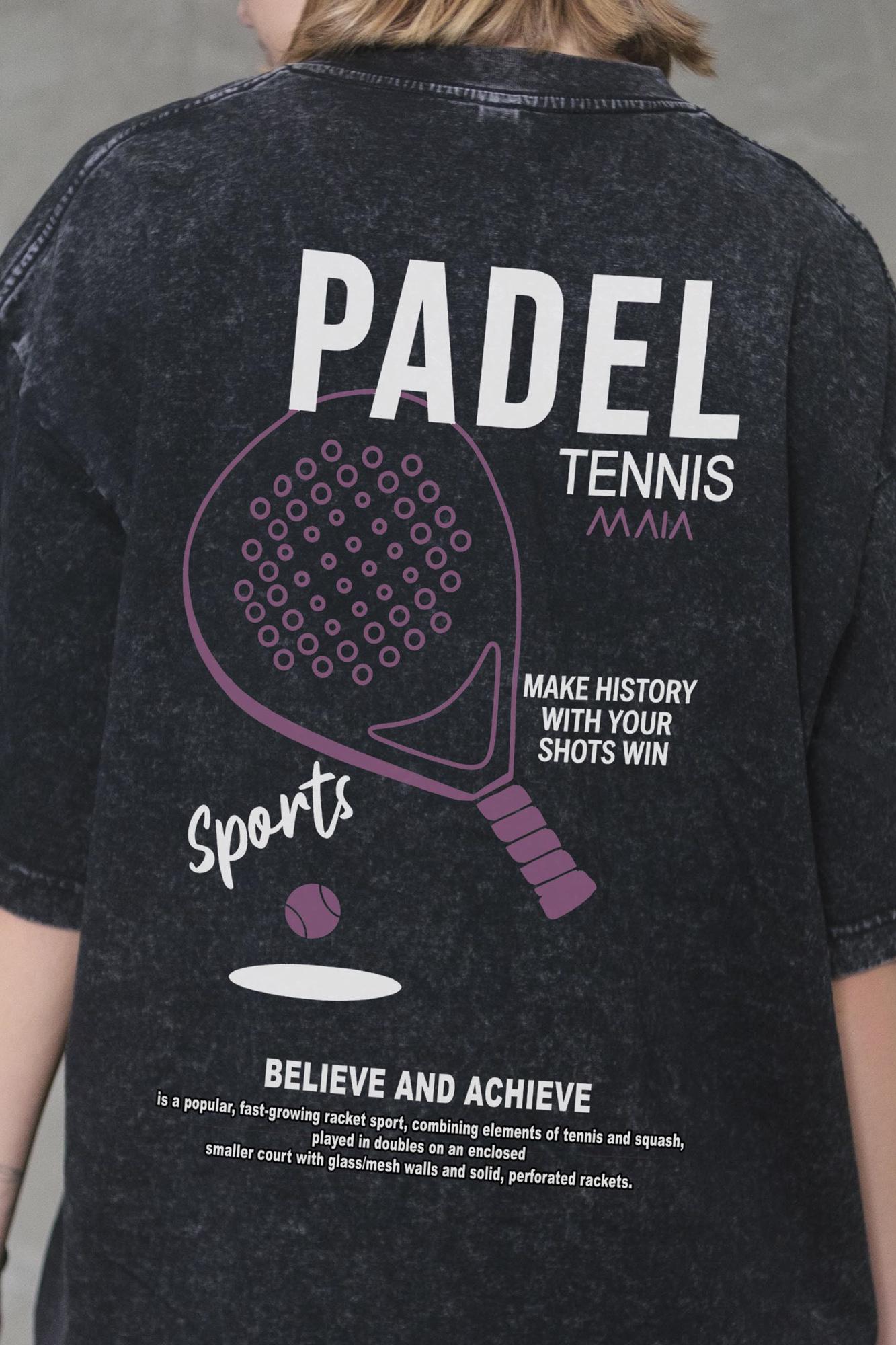 Футболка оверсайз Without Washed Padel Tennis L/XL Black (L/XL8056364 8056365) - фото 6
