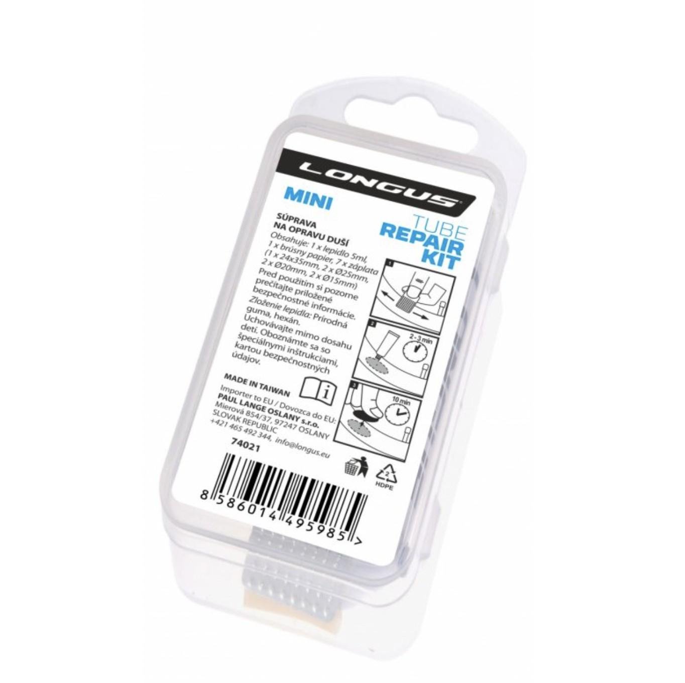 Набор велосипедных заплаток Longus MINI для ремонта камер