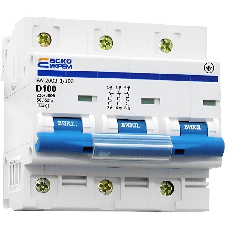 Автоматический выключатель АСКО-УКРЕМ ВА-2003 80А 3 полюса (2348871803)