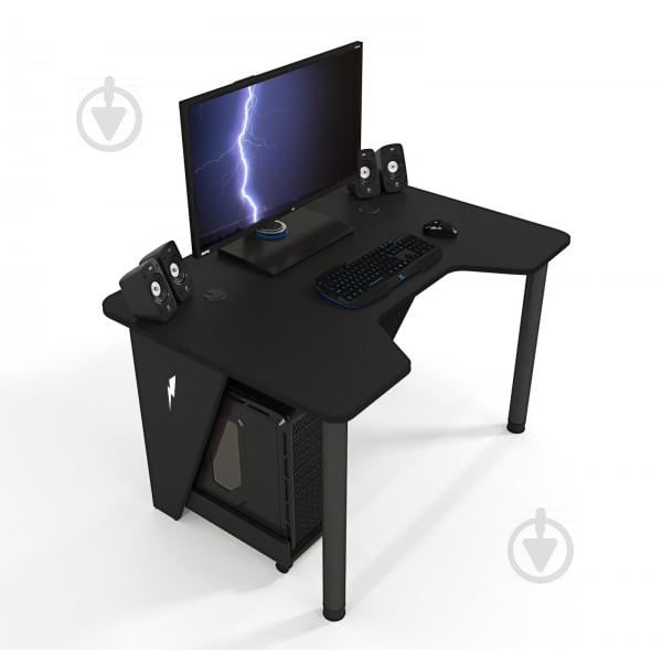 Геймерский игровой стол ZEUS IVAR-1200, черный/черный