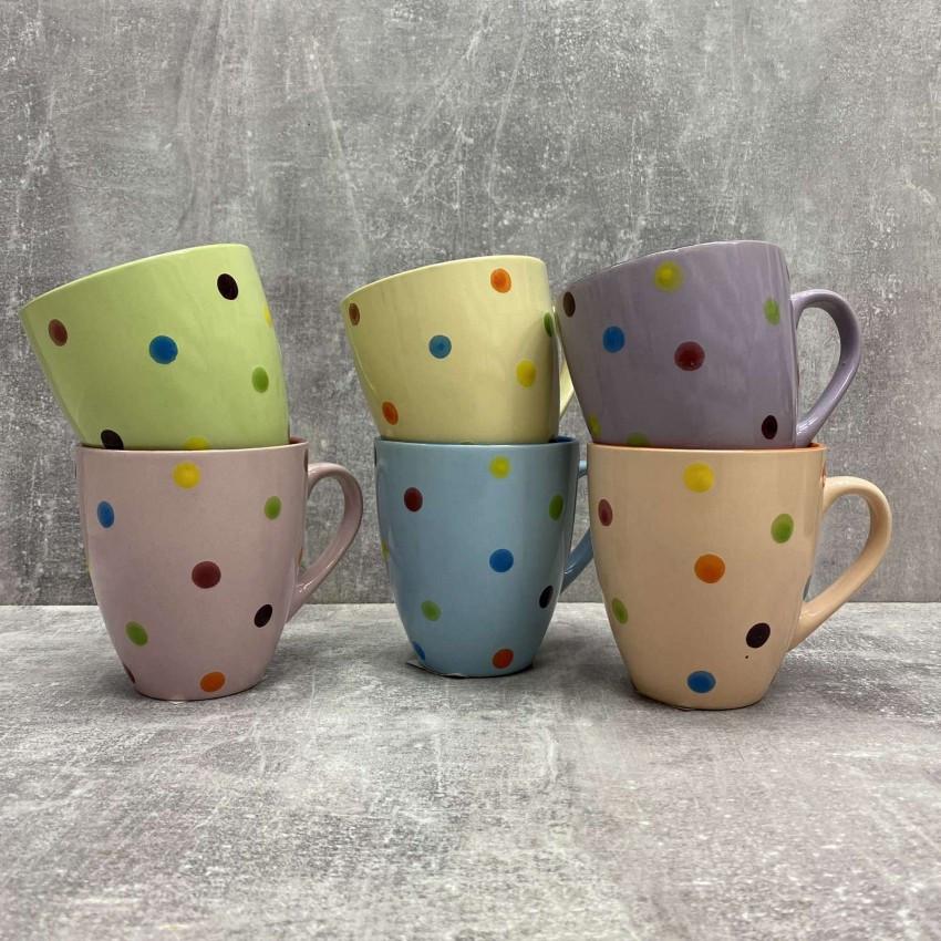 Набір чашок KW 107/81404 Горох 540 мл 6 шт. (1857508398) - фото 3 Набір чашок KW 107/81404 Горох 540 мл 6 шт. (1857508398) - фото 3