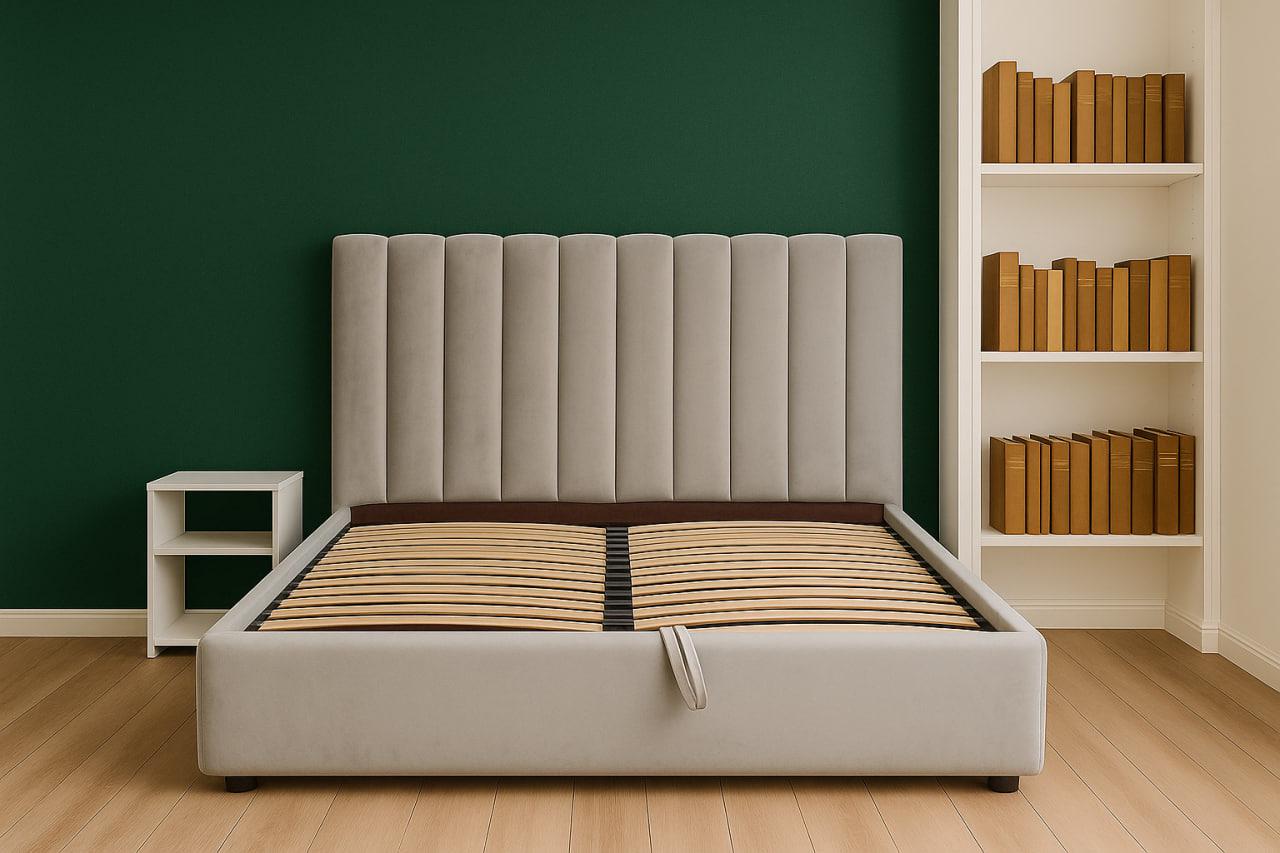 Ліжко Suenos Ondulado з підйомним механізмом 160х200 см Lili 06 Бежевий (334100111-06) - фото 3