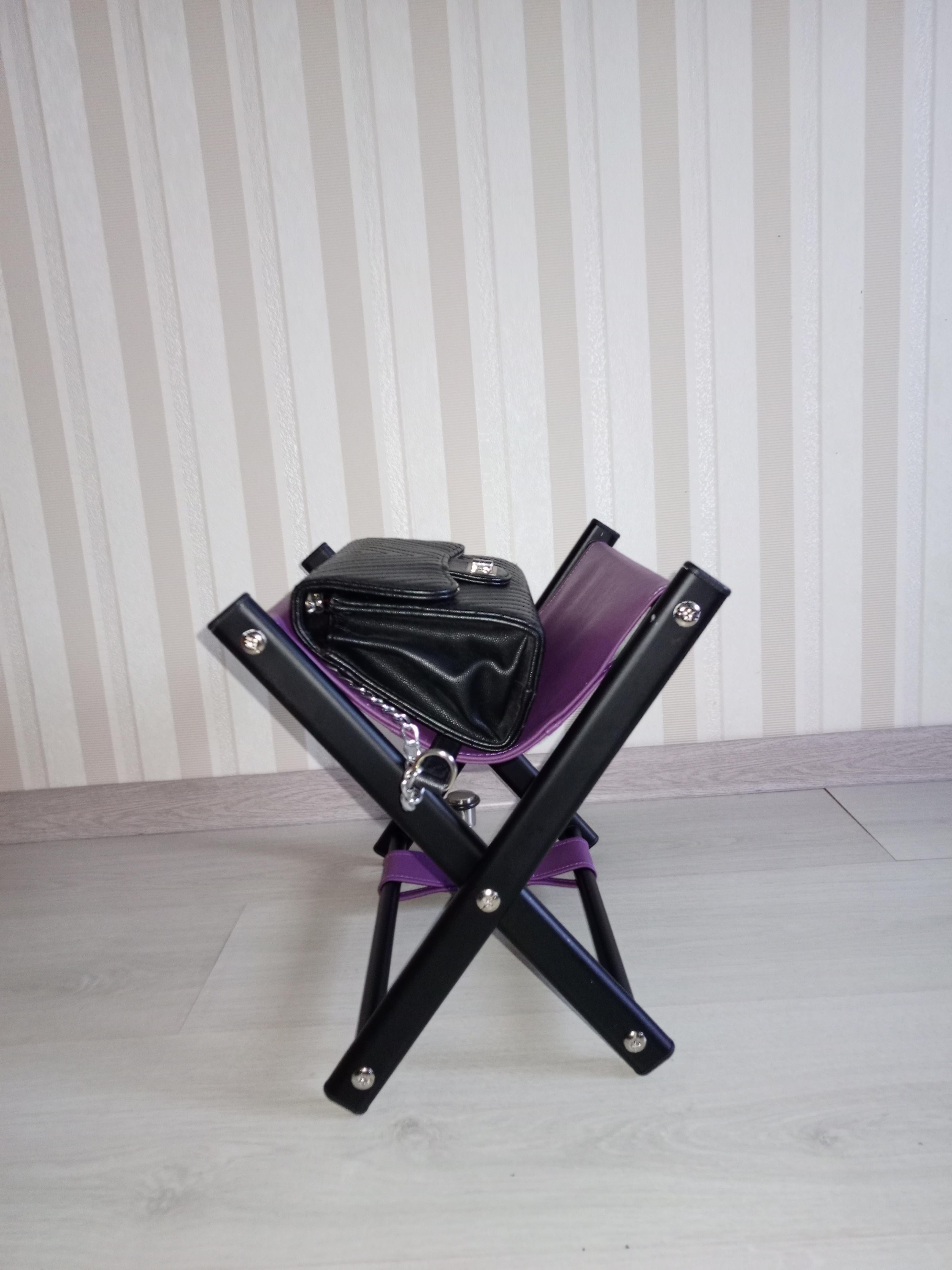 Підставка для сумки висота 31 см Темно-фіолетовий/Чорний - фото 7 Підставка для сумки висота 31 см Темно-фіолетовий/Чорний - фото 7