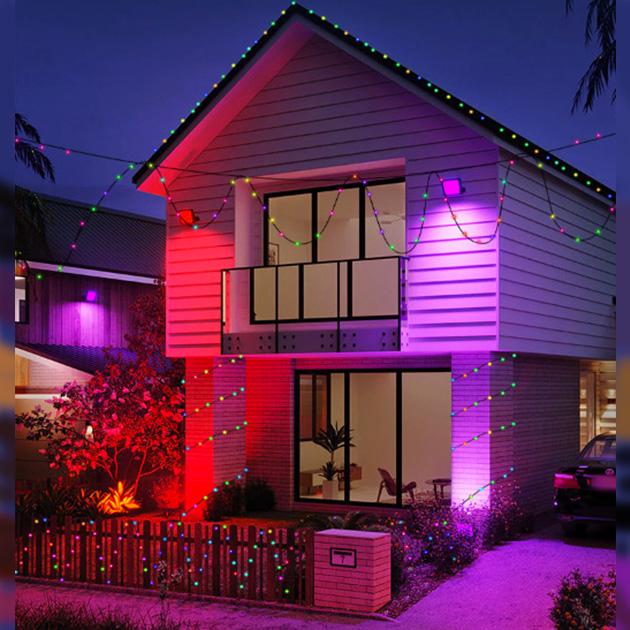 Гирлянда умная музыкальная RGB Bluetooth светодиодная новогодняя 5V 2F USB многоцветная 10 м - фото 10