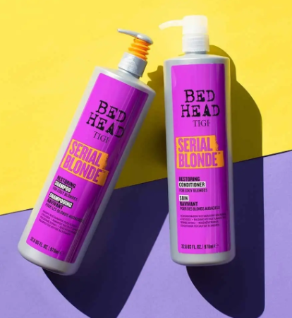 Шампунь и кондиционер для блонди волос TIGI Bed Head Dumb Blonde 2х970 мл