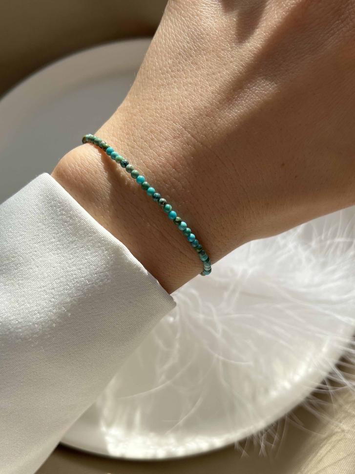 Браслет из натуральной бирюзы (5657)