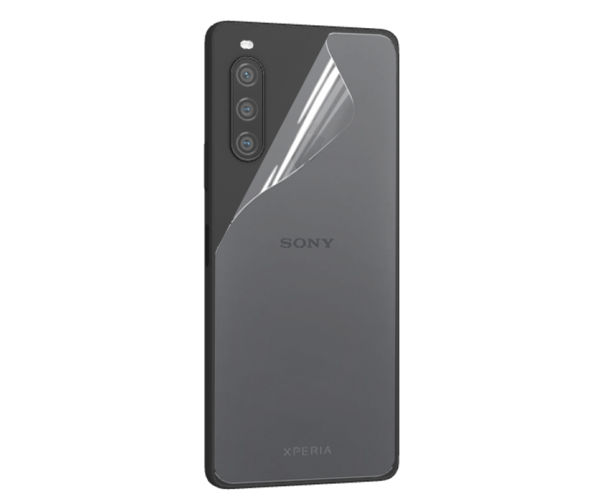 Пленка противоударная гидрогелевая Hydrogel Film для Sony Xperia 10 V на заднюю панель Transparent
