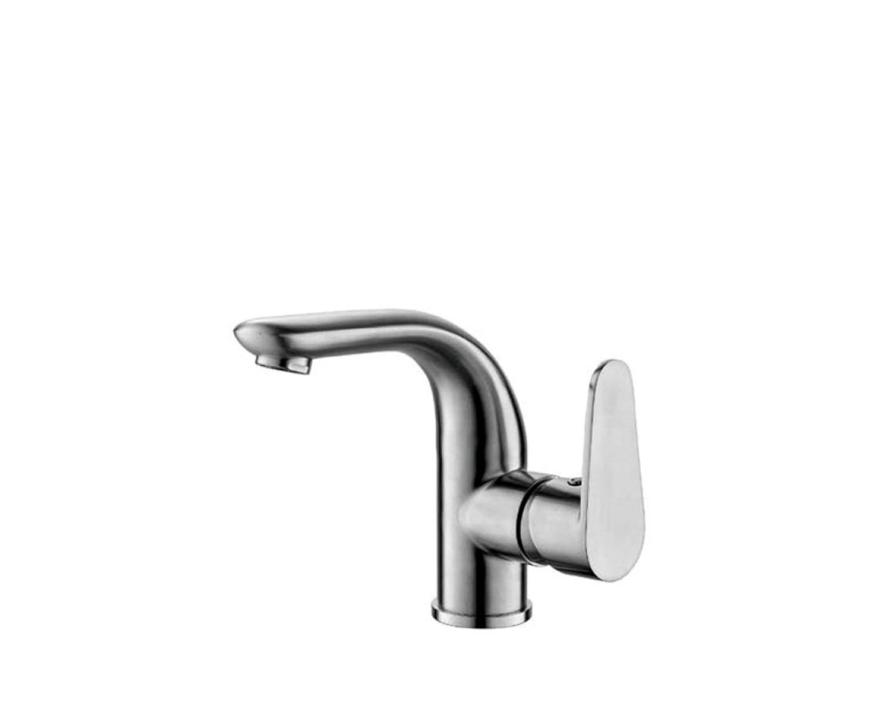 Смеситель для умывальника Wezer INX1A-04 1034702 однорычажный Сатин (102659)