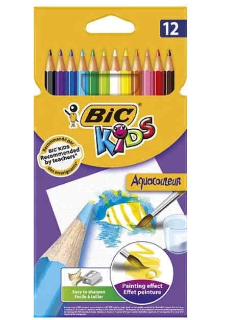 Олівці кольорові Bic Evolution Aquacouleur 12 шт. Олівці кольорові Bic Evolution Aquacouleur 12 шт.