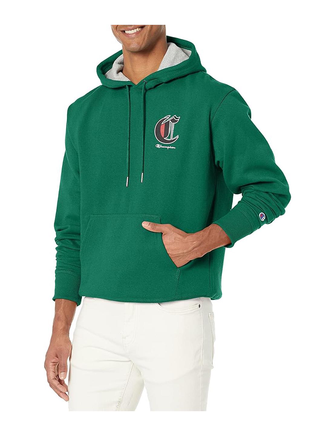 Толстовка чоловіча Champion Powerblend Fleece Pullover Hoodie 1 L Green (HBGF89H-1-L)