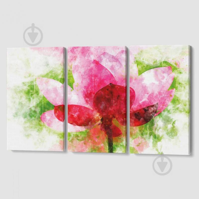 Модульная картина из трех частей Flower Malevich Store 156x100 см (MK311630)