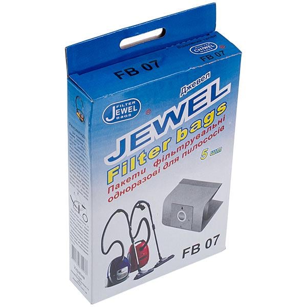 Набор бумажных мешков для пылесоса LG Jewel FB-07 5 шт. (00000062580)