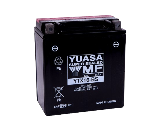 Аккумулятор YuasaBatteryEuropeGmb МОТО MF VRLA Battery YTX16-BS сухозаряженный 12V 14,7Ah