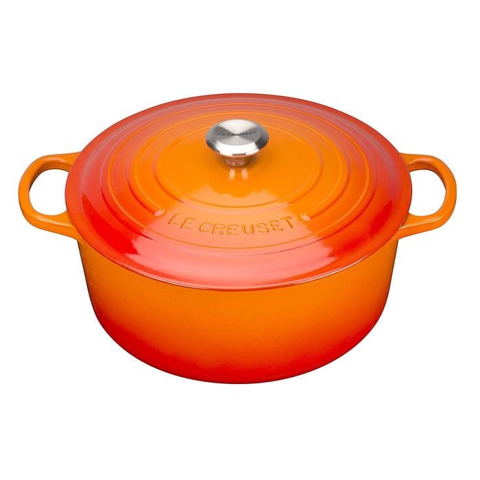 Кастрюля жаропрочная Le Creuset Signature с крышкой 24 см 4,2 л Оранжевый