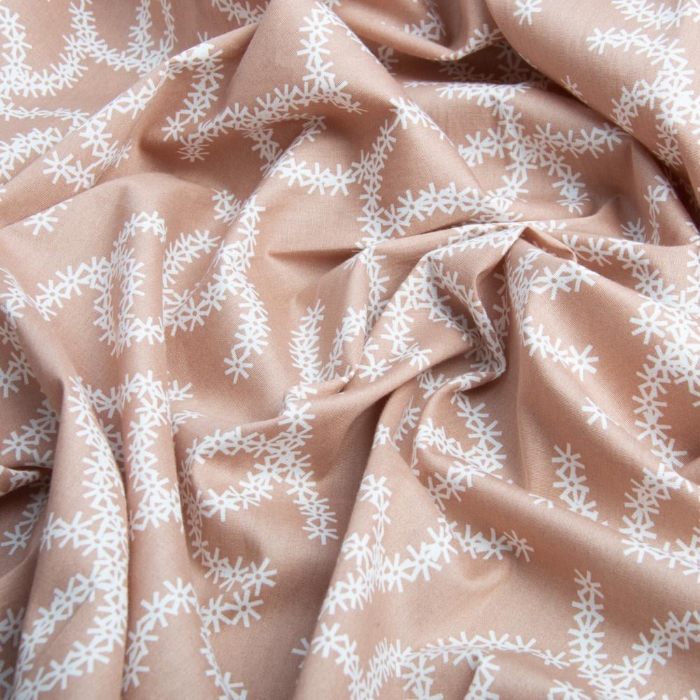 Тканина поплін стрейч Квітковий віночок Пудра (15863) - фото 4 Тканина поплін стрейч Квітковий віночок Пудра (15863) - фото 4