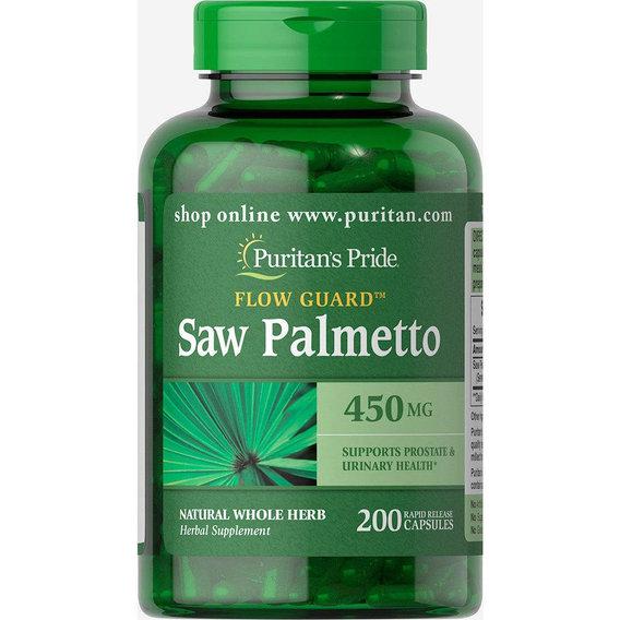 Екстракти ягід сереноа Puritan's Pride Saw Palmetto 450 мг 200 Caps