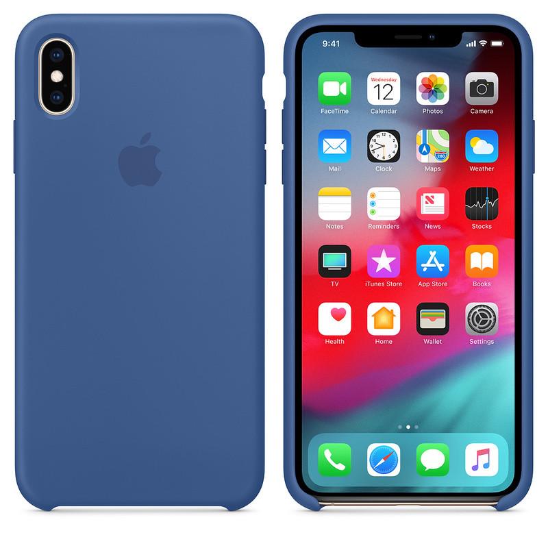 Чехол-накладка Apple Silicone Case for iPhone Xs Max, Delft Blue (HC)