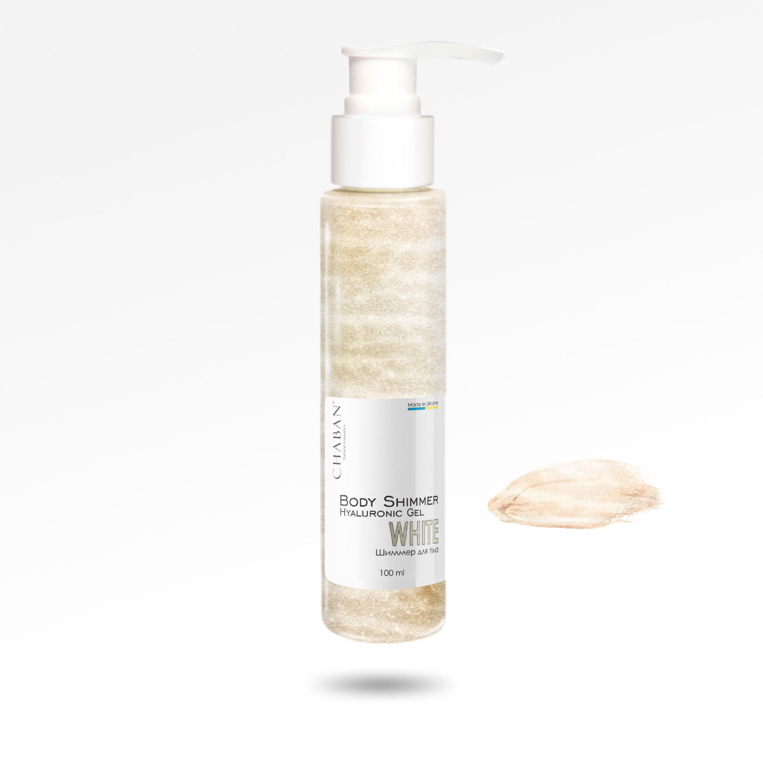 Гель-шимер для тіла Chaban White гіалуроновий 100 мл (00234)