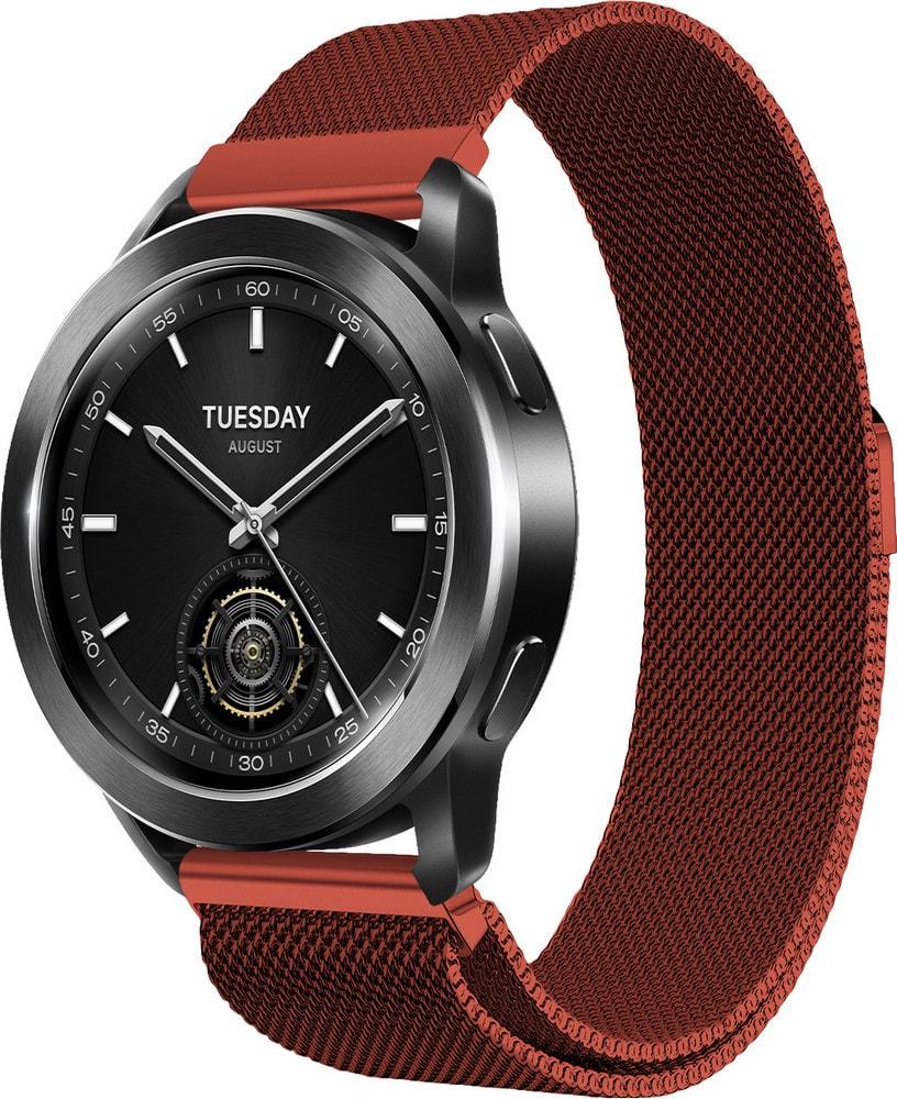 Петля миланская Milano для Xiaomi Watch S3 Red (37149-2D)