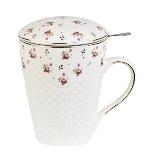 Чашка-заварник фарфоровая Flora Valentina 0,43 л (32131)
