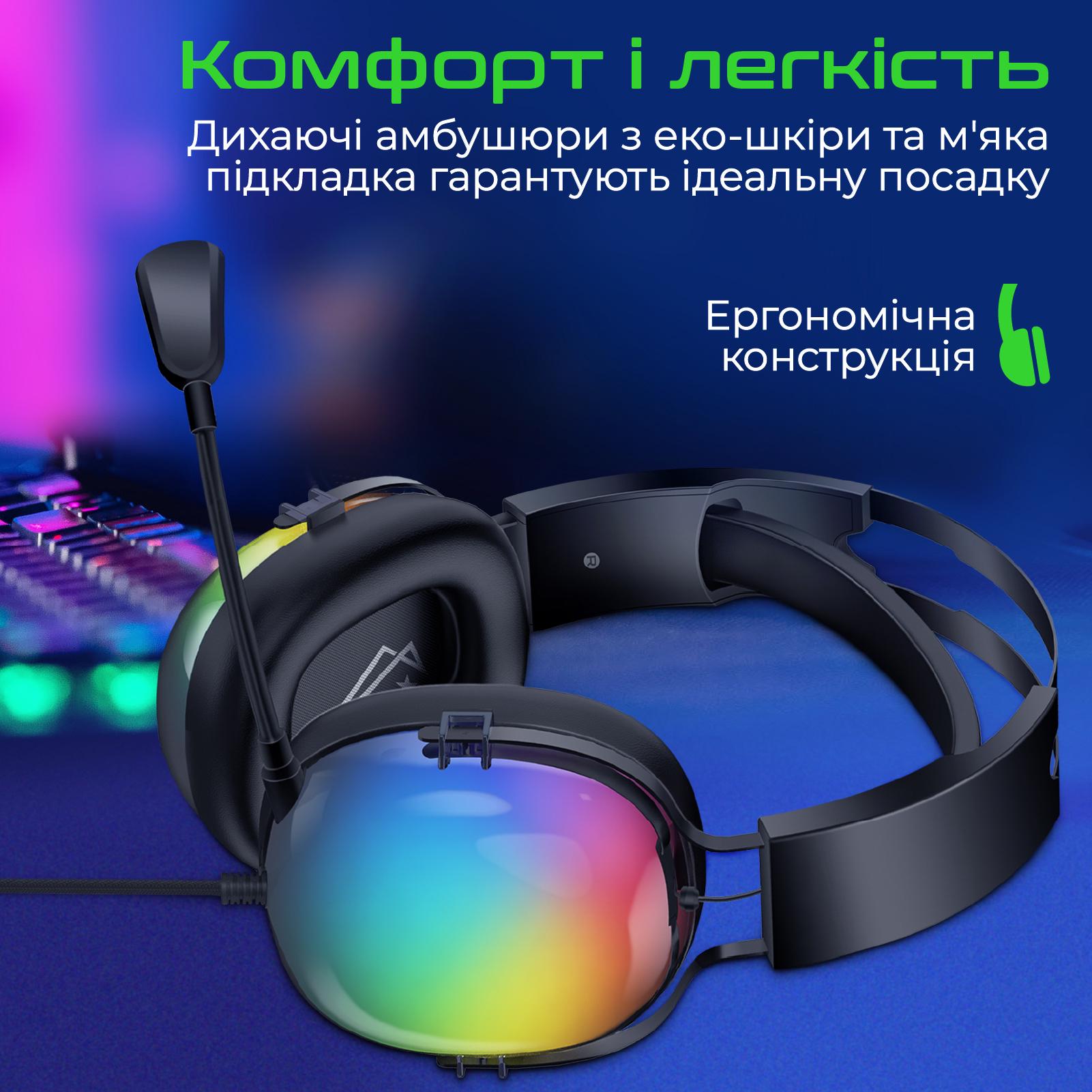 Гарнітура Vertux Sirius провідна USB з 7.1 об'ємним звуком кабель 2,1 м Чорний (626233) - фото 5 Гарнітура Vertux Sirius провідна USB з 7.1 об'ємним звуком кабель 2,1 м Чорний (626233) - фото 5