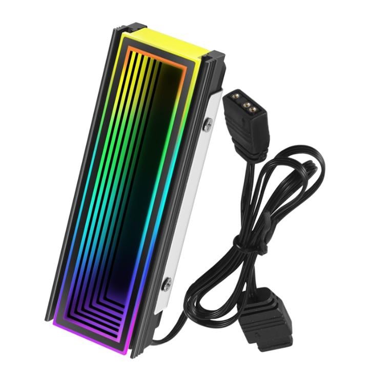 Радіатор охолодження RGB SSD M.2 2280 термопрокладки Coolcirc ARGB Sync (2710402286)