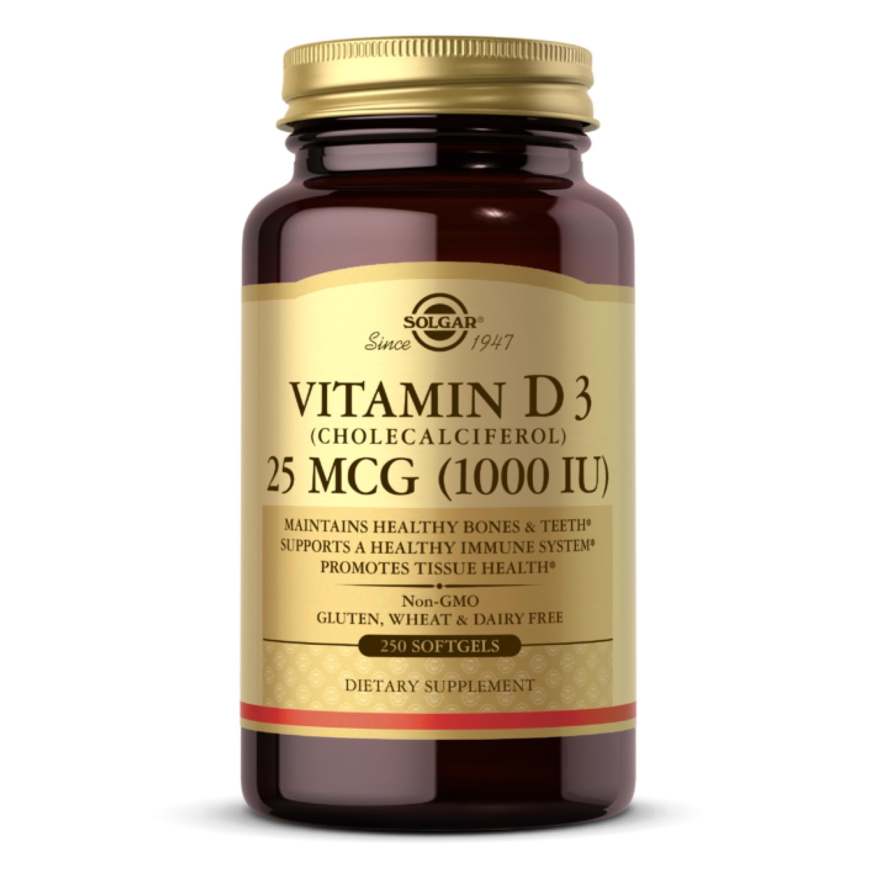 Витамин D3 1000 IU 250 softgels (2022-10-2979)