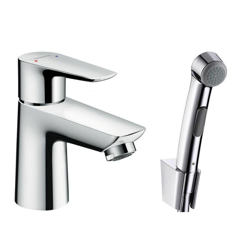 Смеситель для раковины Hansgrohe Talis E 110 однорычажный с гигиенической лейкой Хром (37463028)