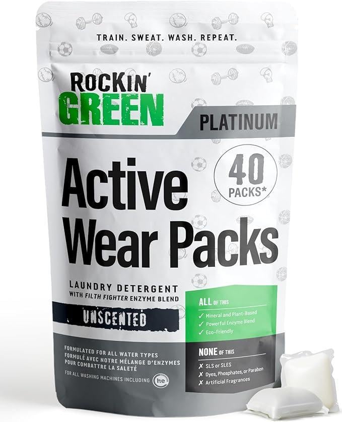 Капсули прального порошку Rockin Green на рослинній основі 40 шт. Капсули прального порошку Rockin Green на рослинній основі 40 шт.