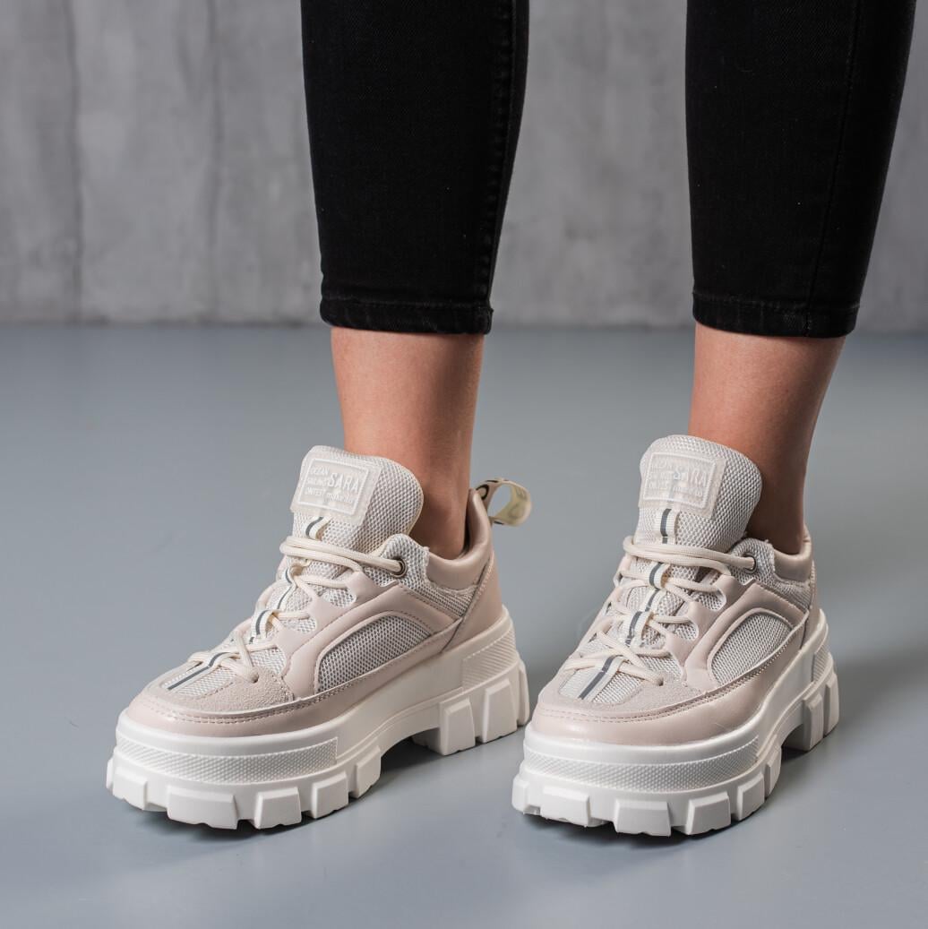 Кросівки жіночі Fashion р. 41 25,5 см Бежевий (3760)