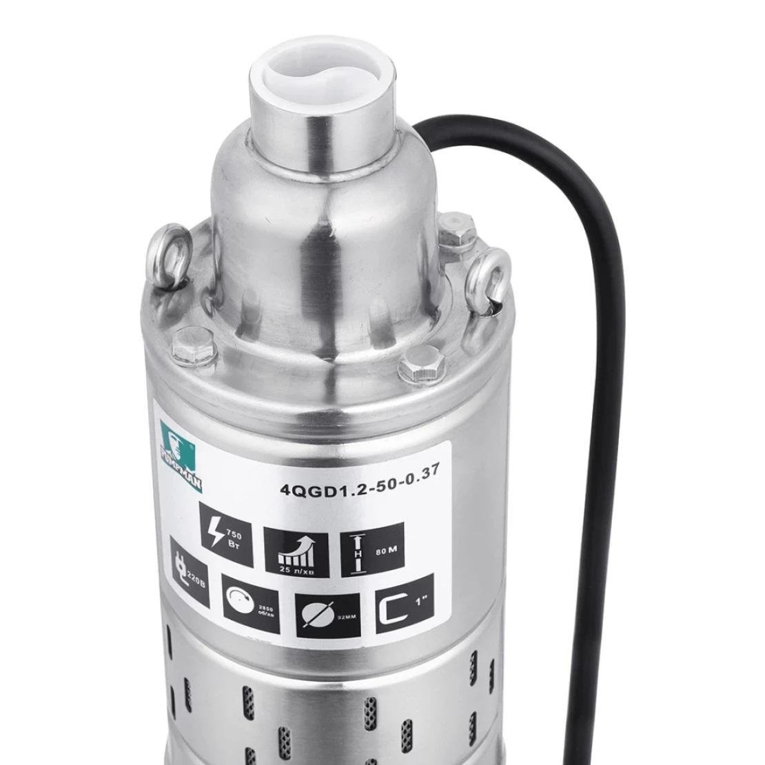 Насос глубинный шнековый Pumpman 4QGD1 Нmax 80 м Qmax 15 куб. м 370 Вт - фото 2 Насос глубинный шнековый Pumpman 4QGD1 Нmax 80 м Qmax 15 куб. м 370 Вт - фото 2