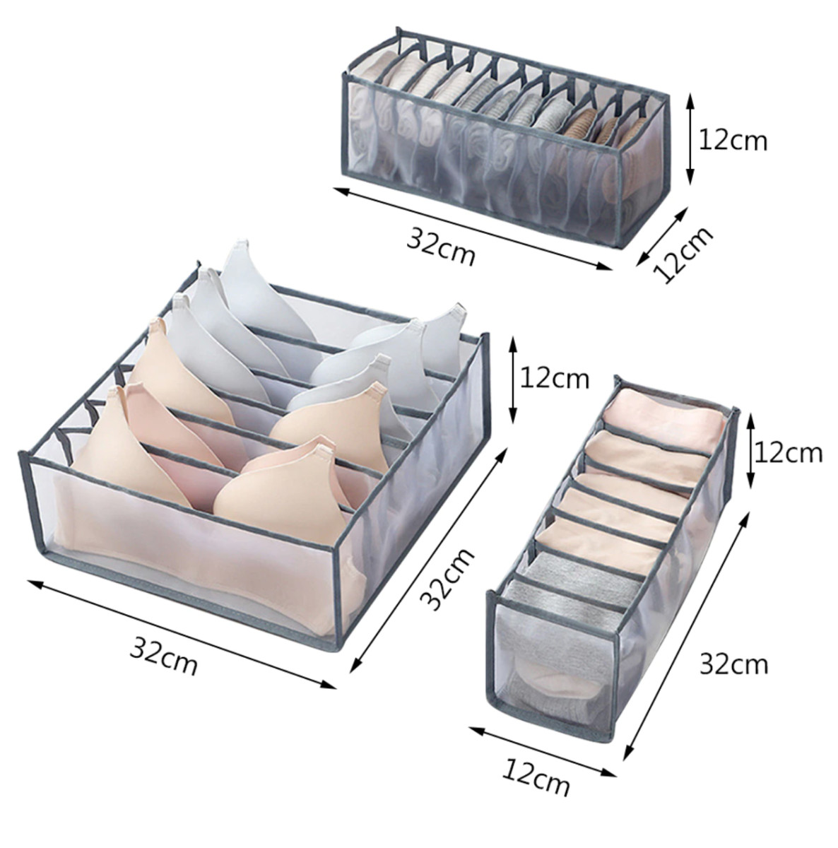 Органайзеры для хранения белья 6047 3 пред. Черный (4259395) - фото 3 Органайзеры для хранения белья 6047 3 пред. Черный (4259395) - фото 3