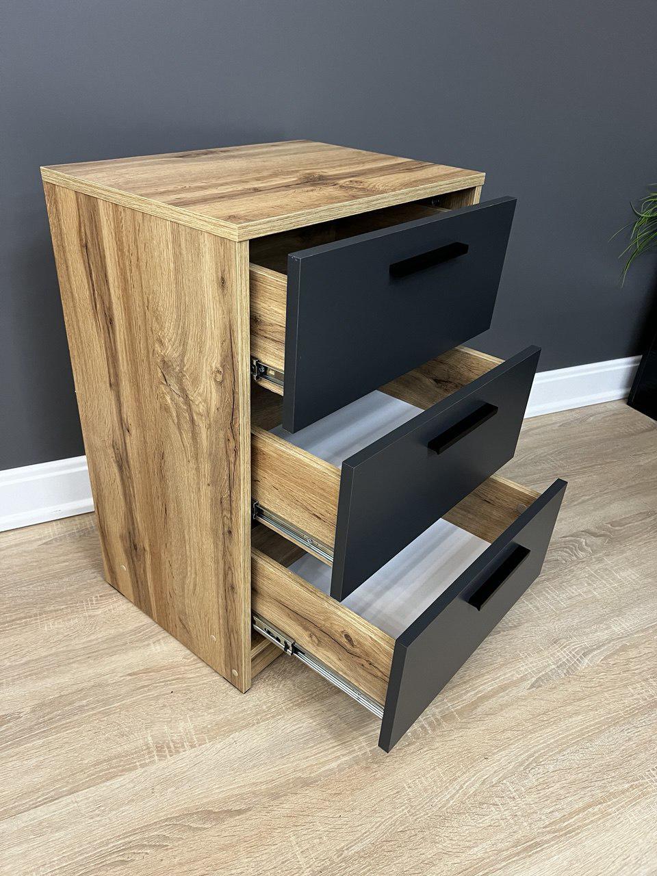 Комод Асті 700х494х354 мм Дуб аппалачі/Антрацит - фото 3 Комод Асті 700х494х354 мм Дуб аппалачі/Антрацит - фото 3