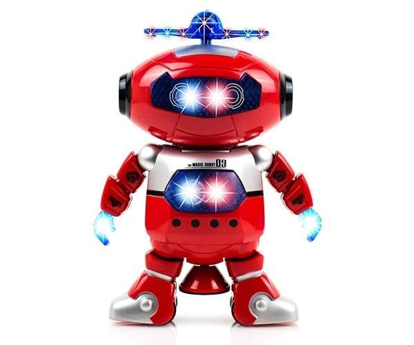 Интерактивный робот танцор с подсветкой Dancing Robot Красный (20c8598b) - фото 1